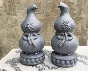 石雕葫芦 园林景观中的吉祥灵石
